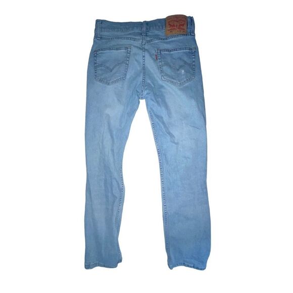 Levi's Men's 5'11 Stretch Slim Fit Distressed Jean - Picture 6 of 10